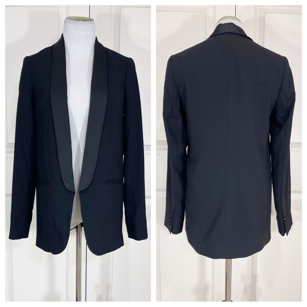 Express black tuxedo jacket